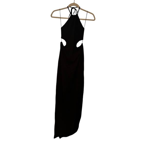 NWT RUMER Willow Cut Out Maxi Dress In Black Size Small - Picture 4 of 10